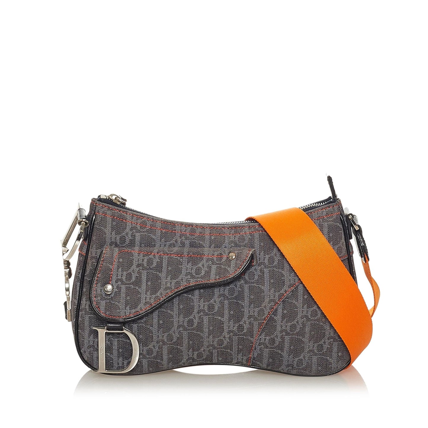 Dior Oblique Canvas Saddle Crossbody Bag (SHG-27571)
