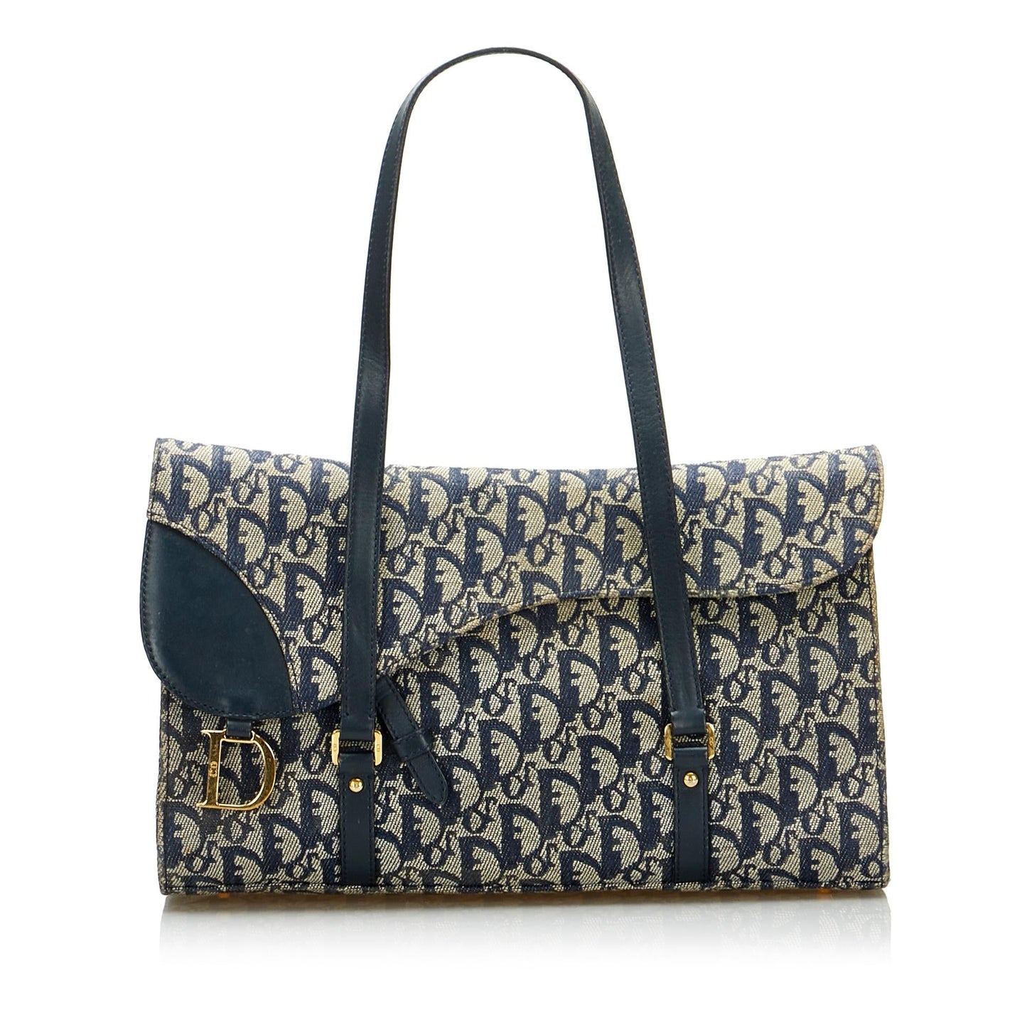 Dior Oblique Double Saddle Shoulder Bag (SHG-Hd0Jmb)