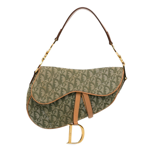 Dior Diorissimo Canvas Saddle Bag
