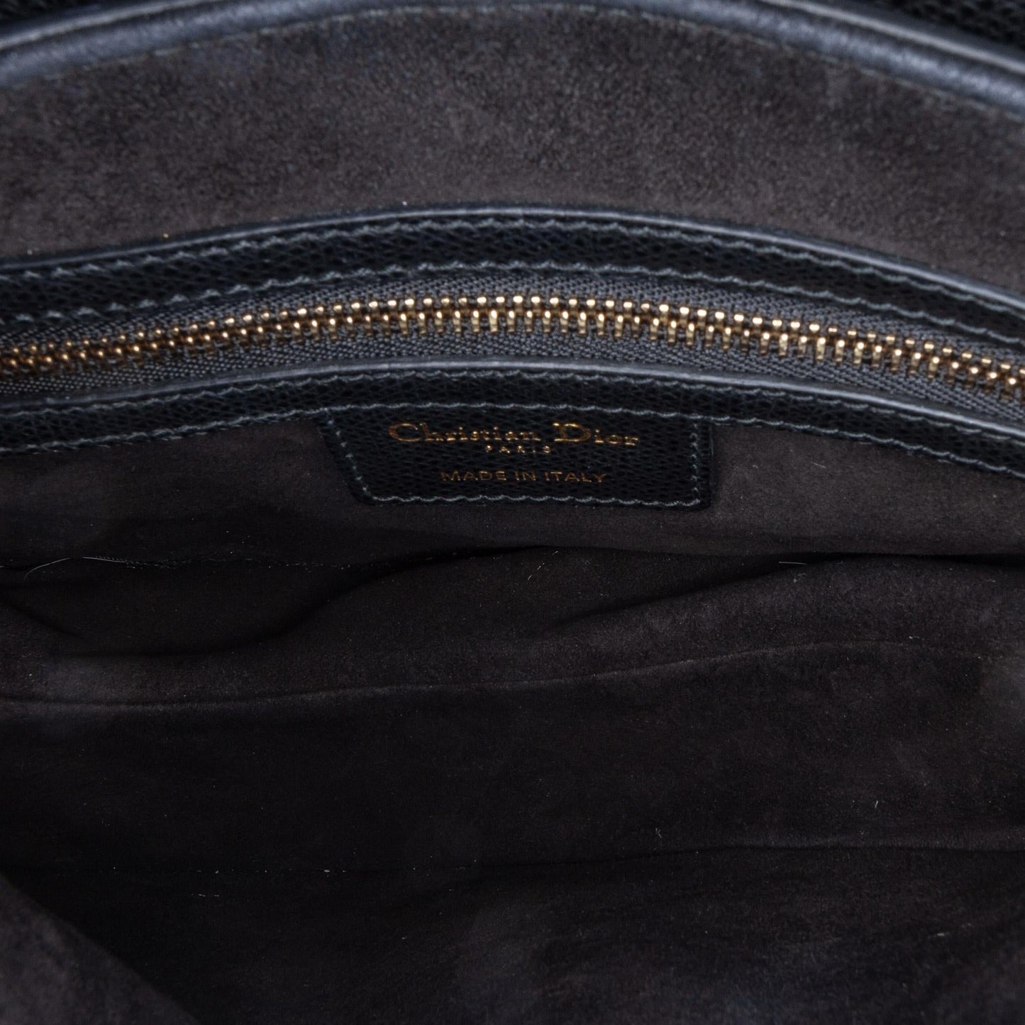 Dior Grained Calfskin Saddle Bag