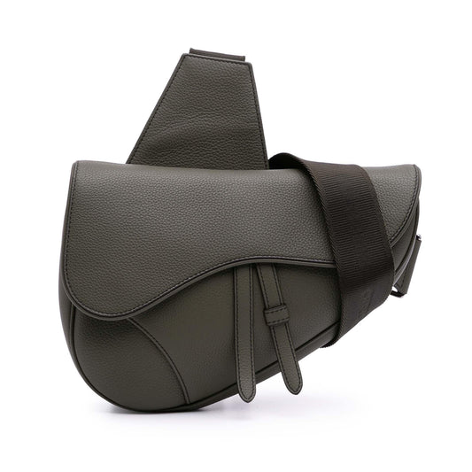 Dior Grained Calfskin Saddle Bag