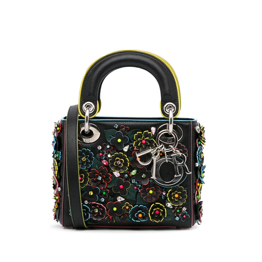 Dior Lady Dior Flower Embroidered Bag (SHG-CjtZbT)