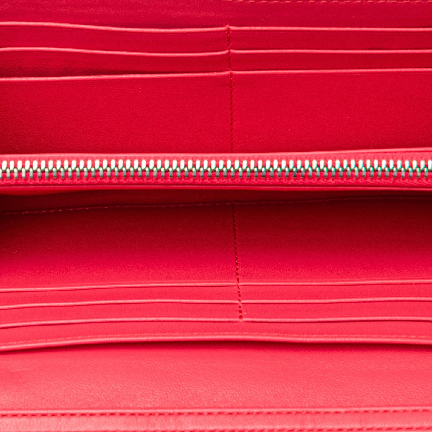Dior Lambskin Cannage Lady Dior Wallet On Chain