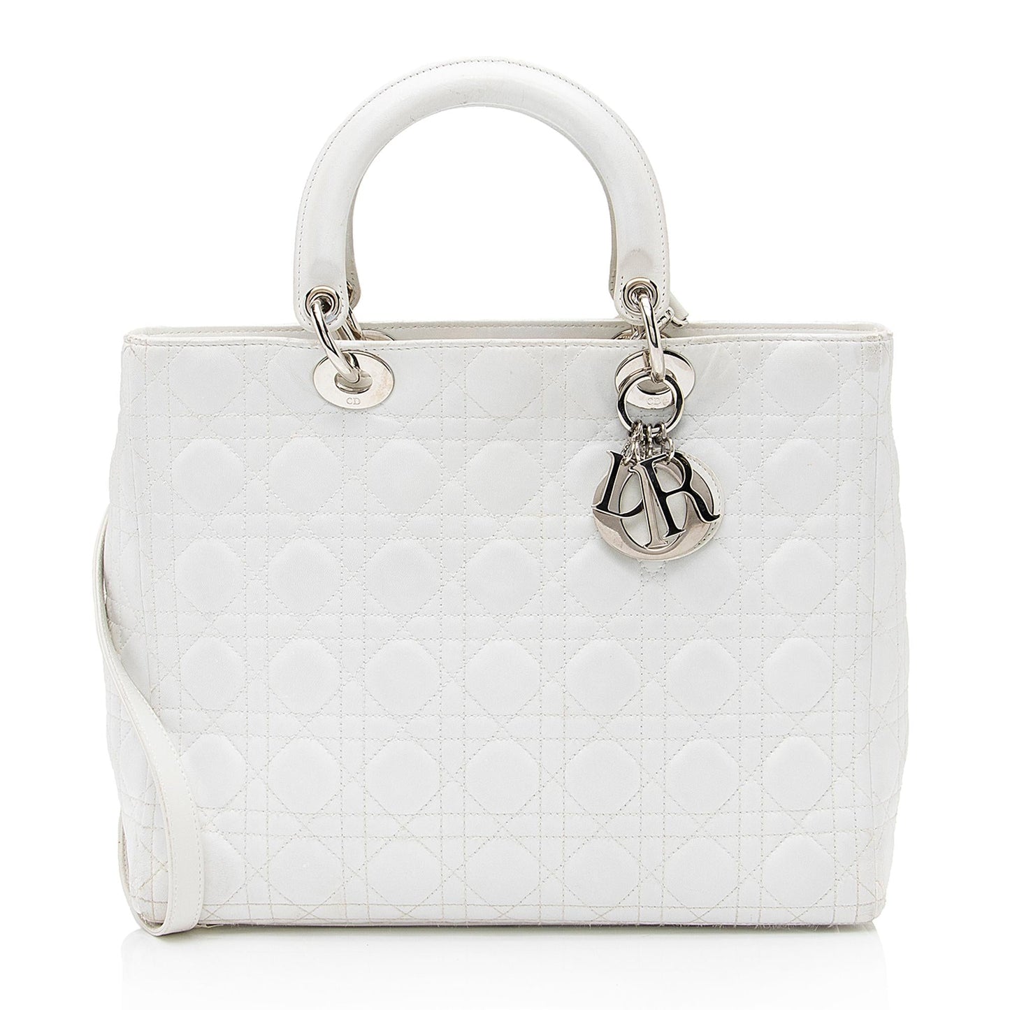 Dior Lambskin Lady Dior Large Tote -   (SHF-23256)