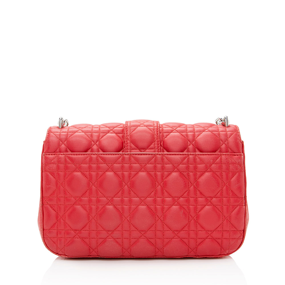 Dior Lambskin Miss Dior Medium Flap Bag -   (SHF-21858)