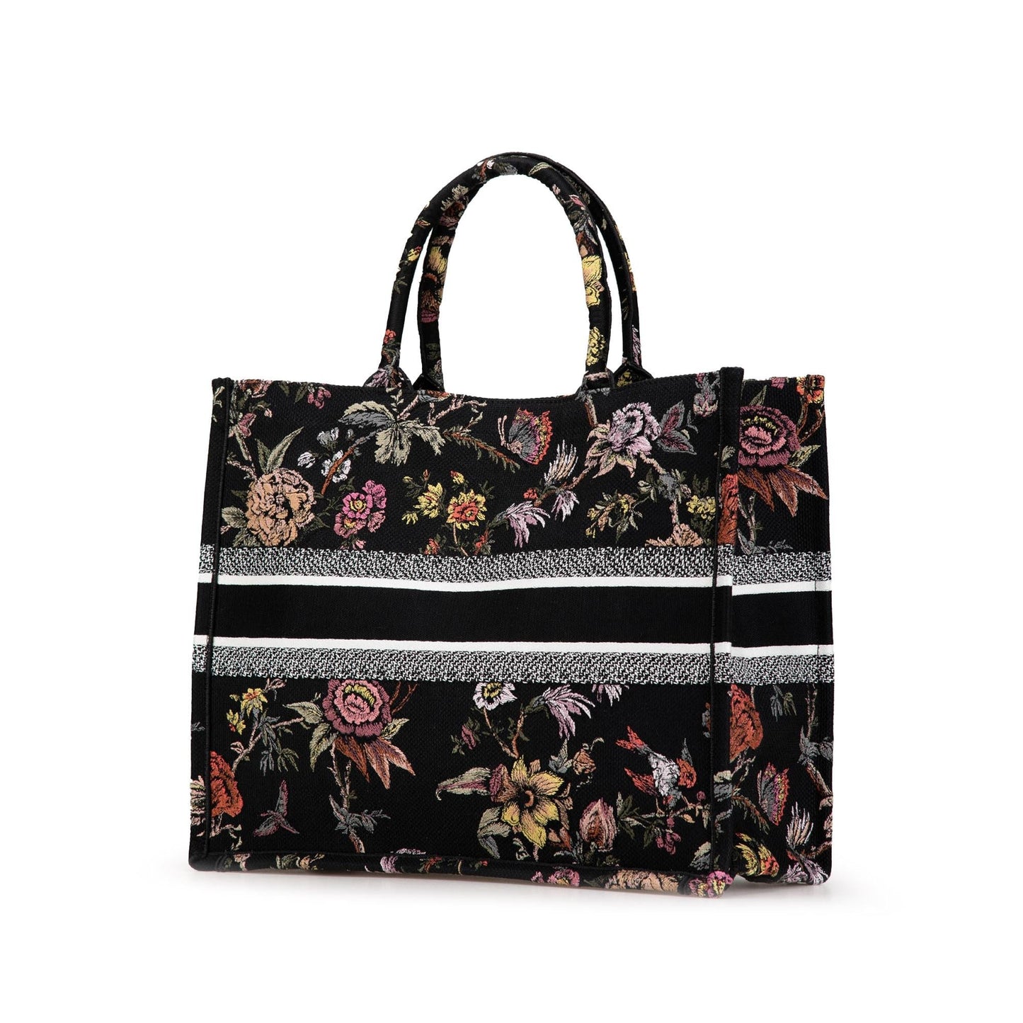 Dior Large Canvas Embroidered Book Tote (SHG-FiiCcc)