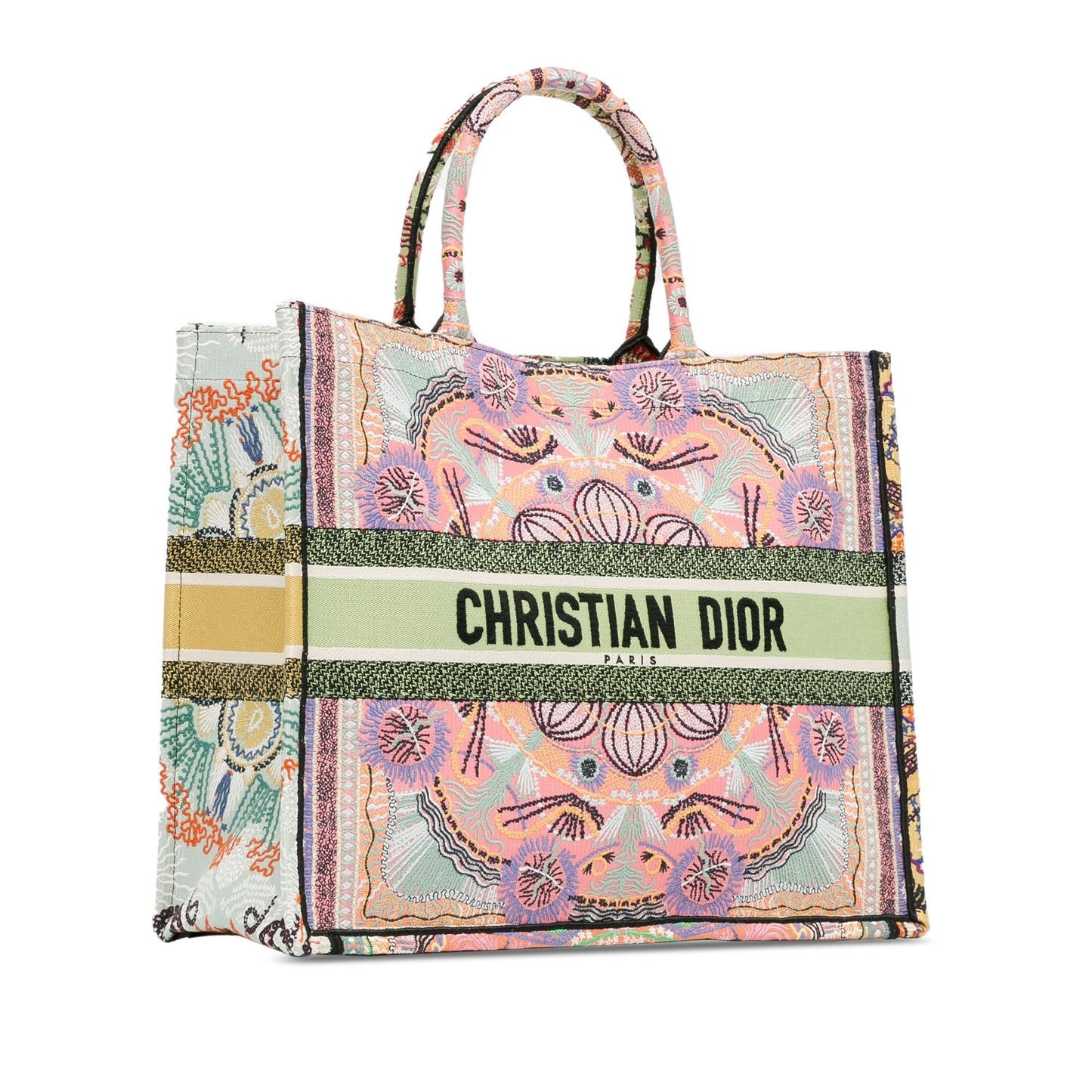 Dior Large Embroidered Canvas Book Tote (SHG-Sv0JbO)