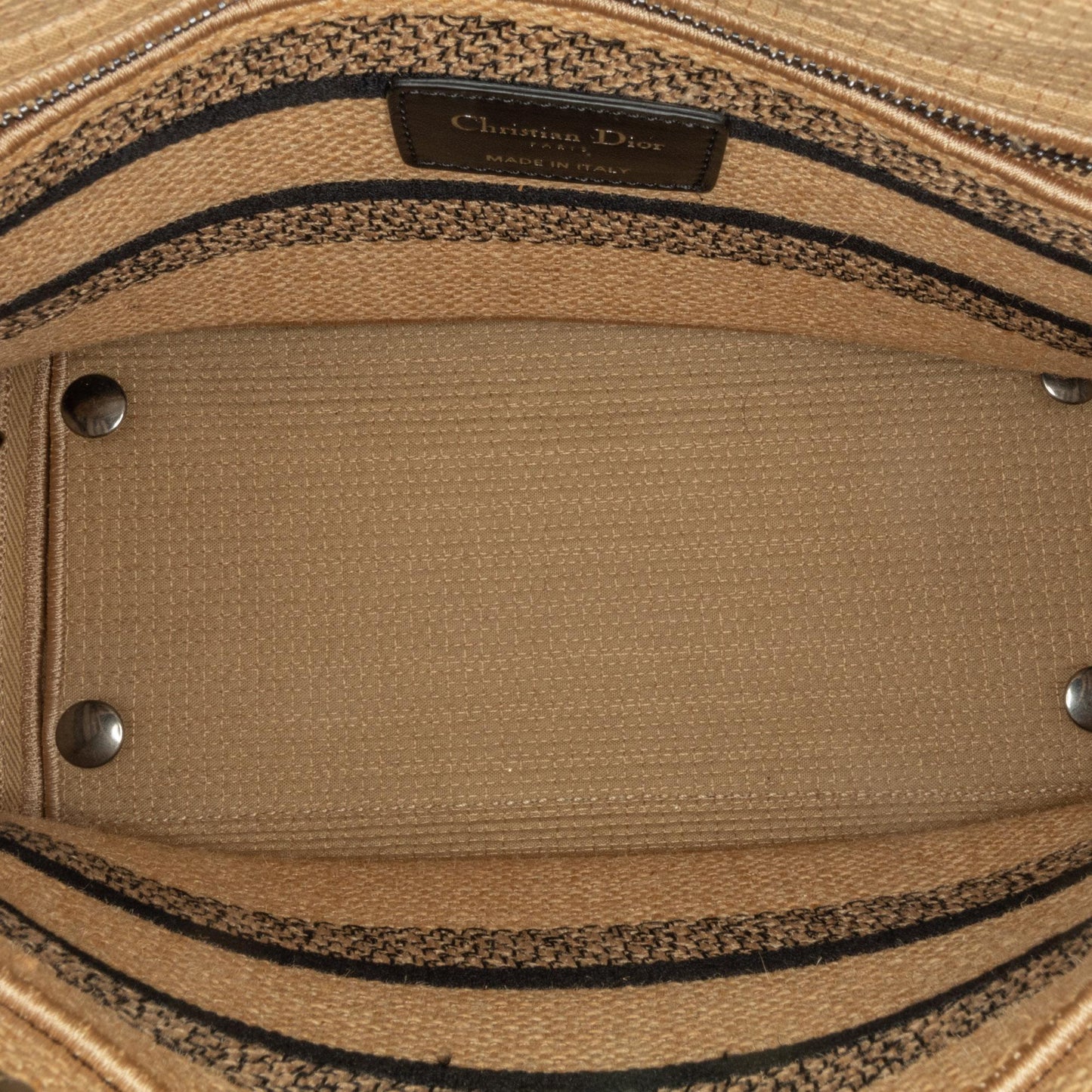 Dior Medium Canvas Jute Embroidered Lady D Lite