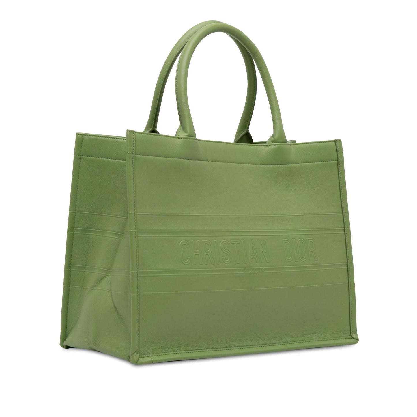 Dior Medium Embossed Leather Book Tote (SHG-t7LciD)