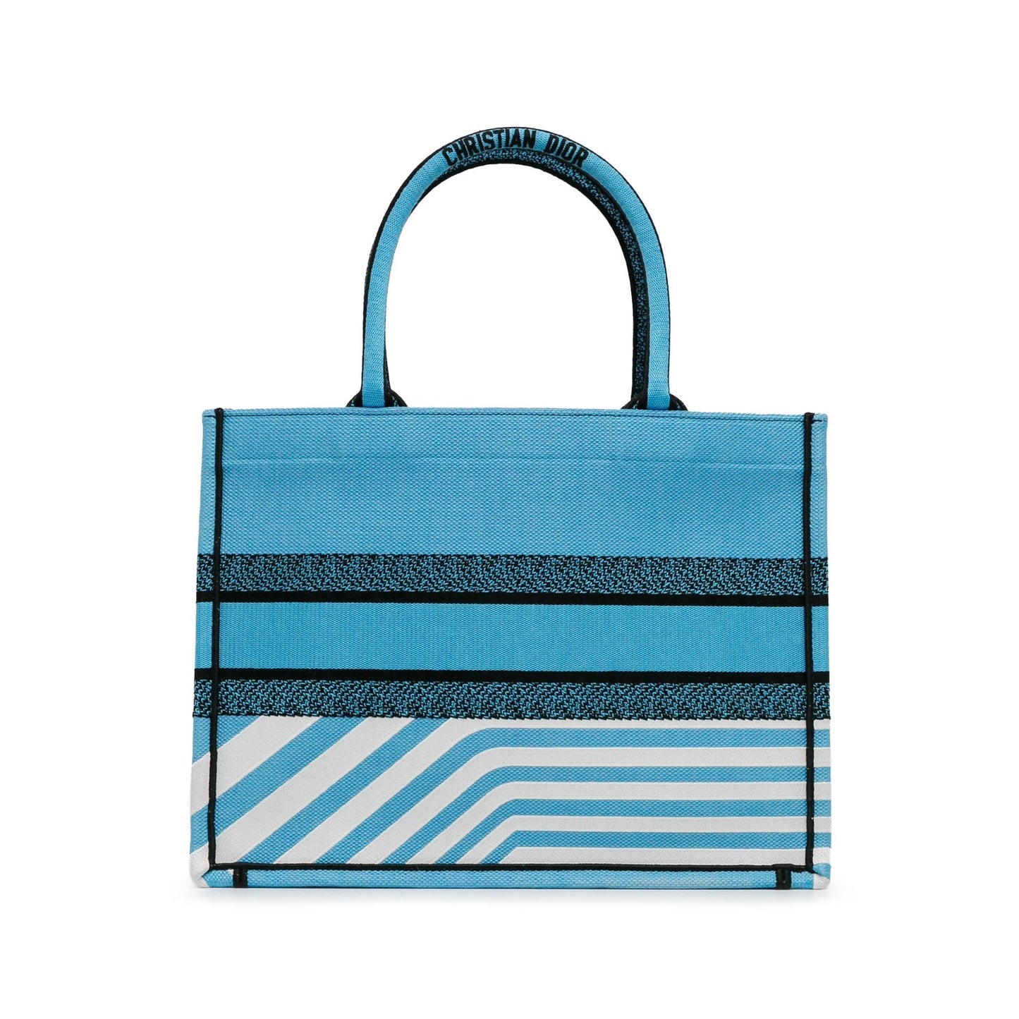 Dior Medium Embroidered Canvas Zebra D Jungle Pop Book Tote