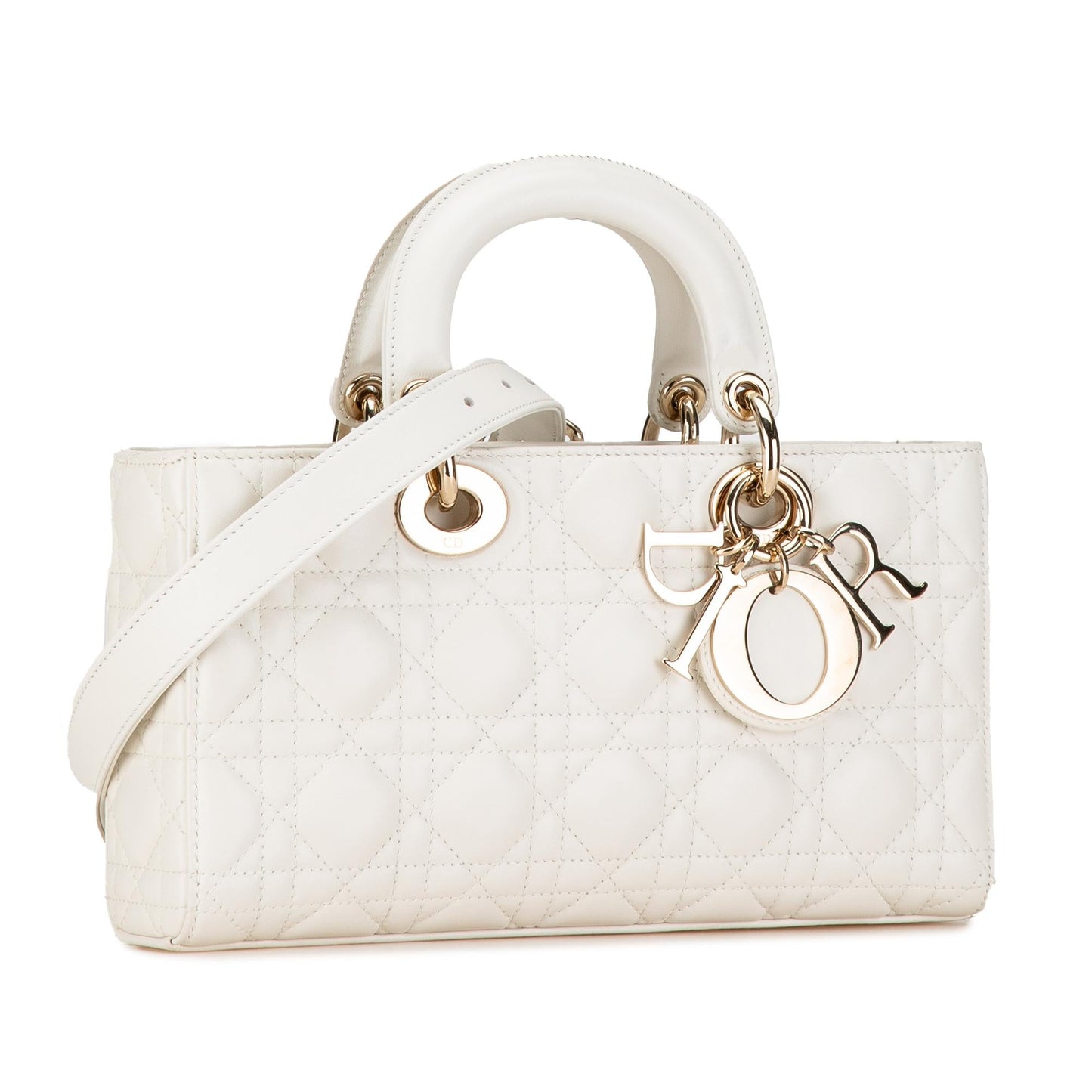 Dior Medium Lambskin Cannage Lady D-Joy (SHG-xbjwev)