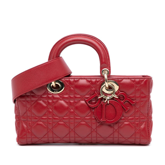 Dior Medium Lambskin Cannage Lady D Joy