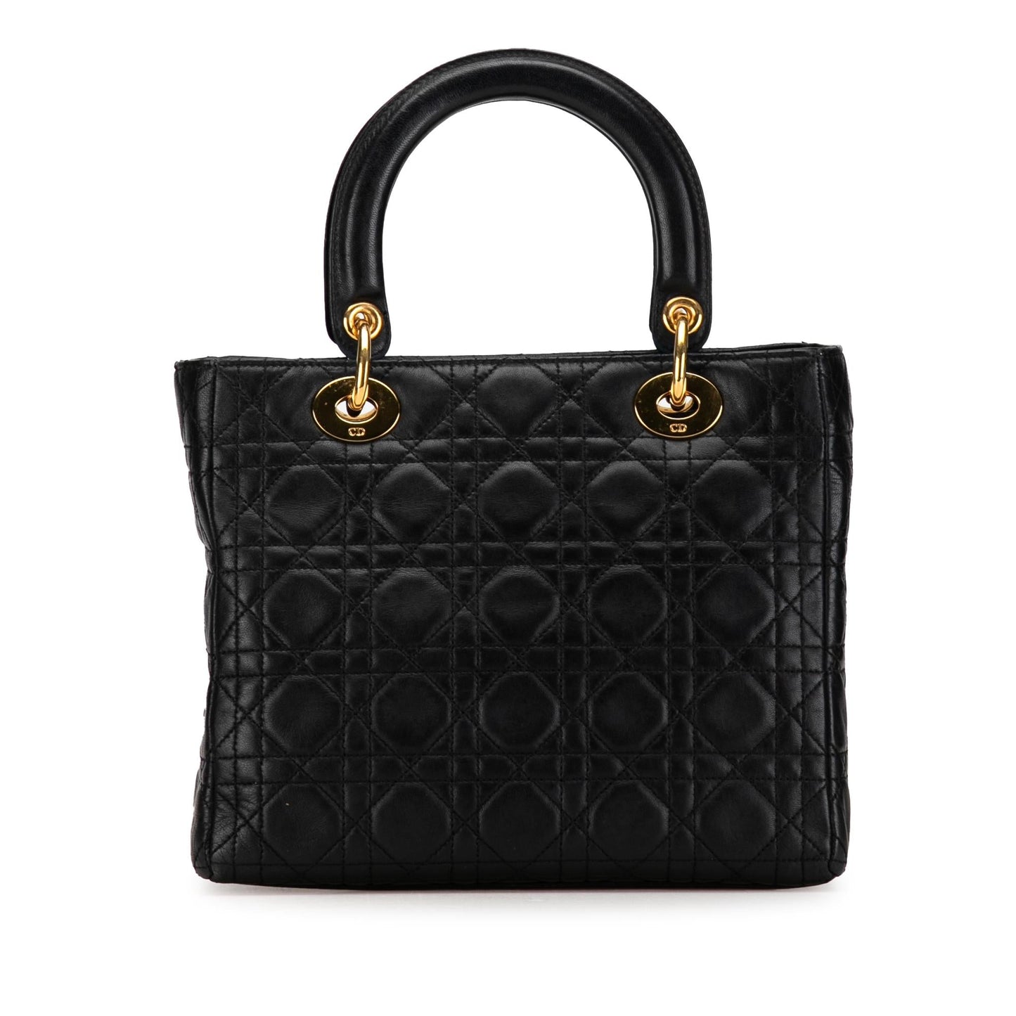 Dior Medium Lambskin Cannage Lady Dior (SHG-FDMEKC)