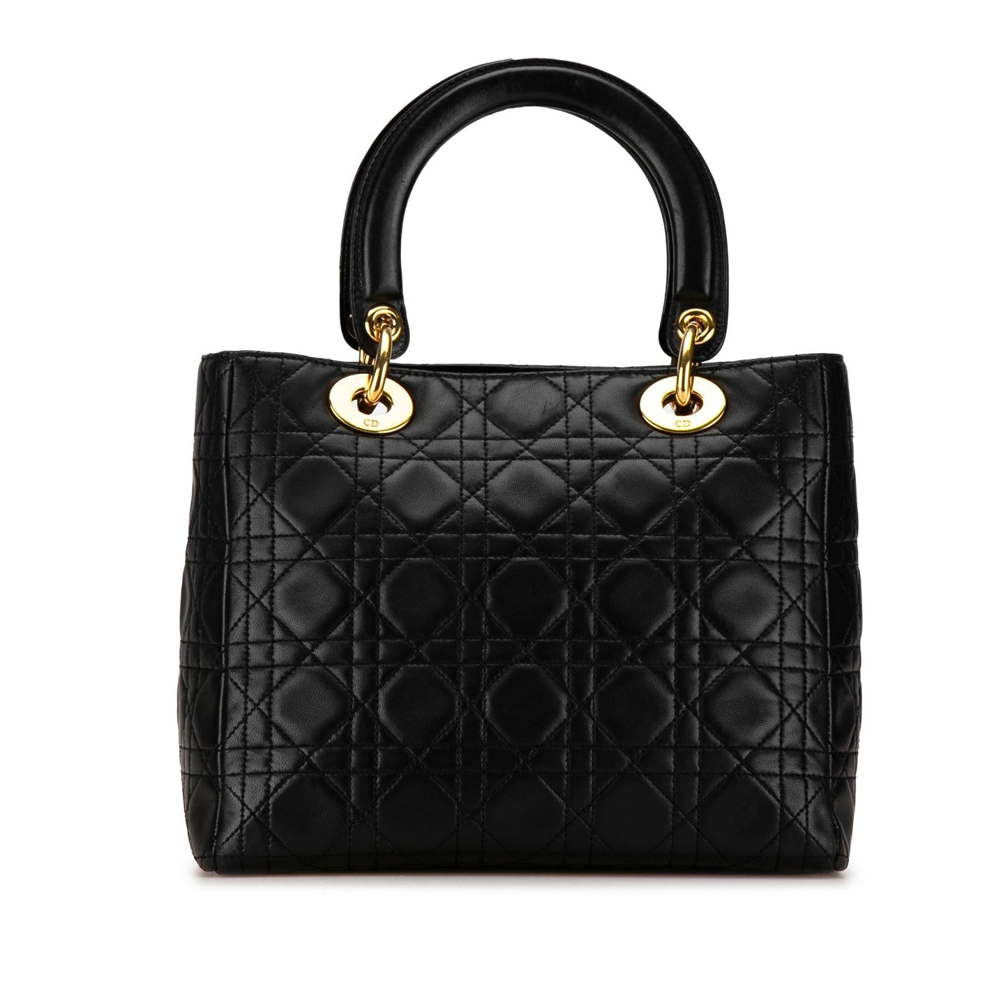 Dior Medium Lambskin Cannage Lady Dior (SHG-7yVsfc)