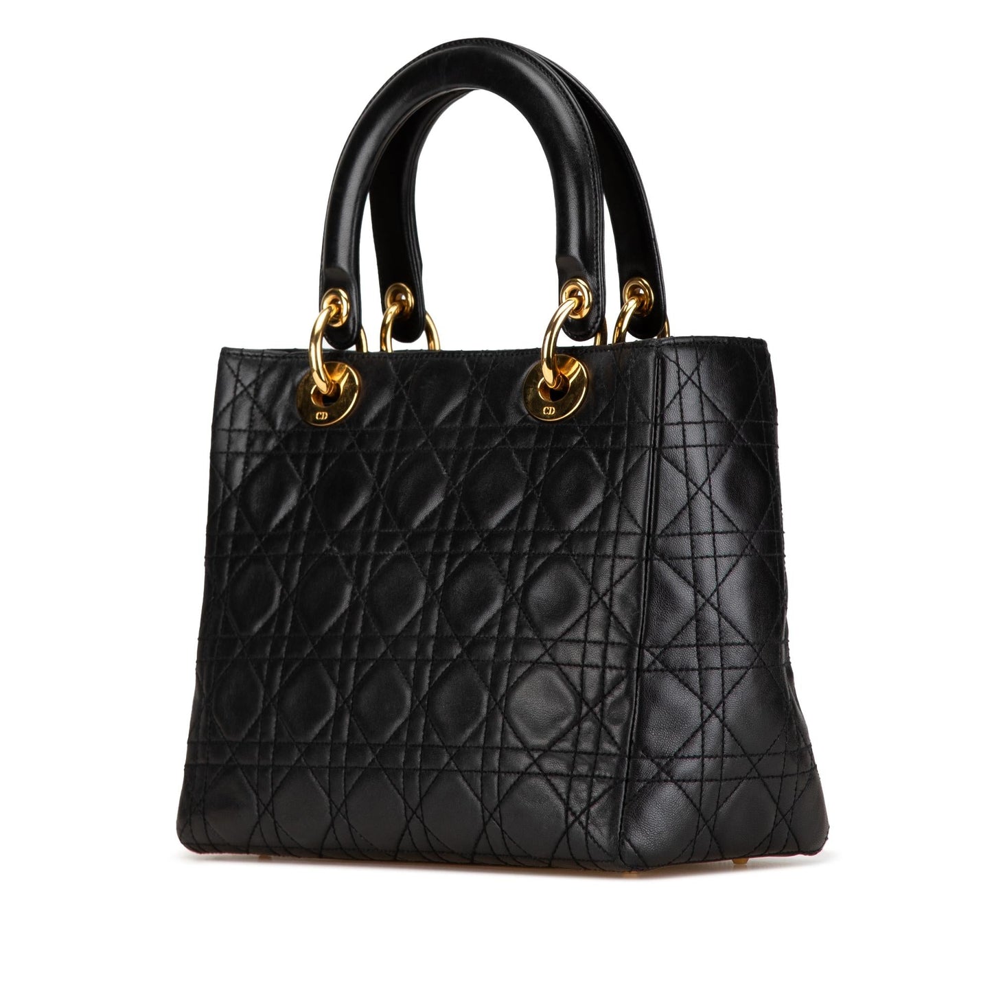 Dior Medium Lambskin Cannage Lady Dior
