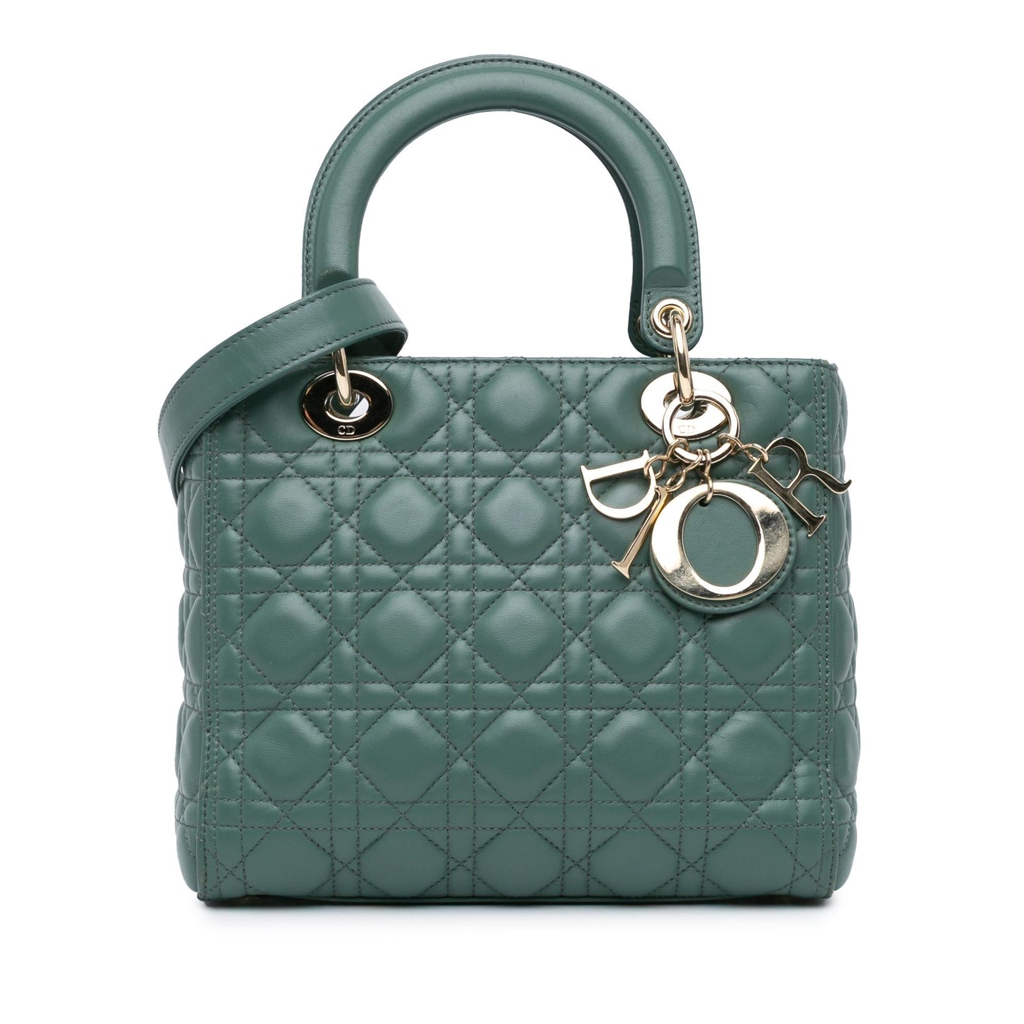 Dior Medium Lambskin Cannage Lady Dior