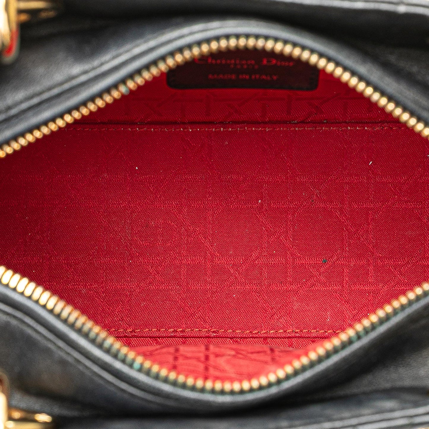 Dior Medium Lambskin Cannage Lady Dior