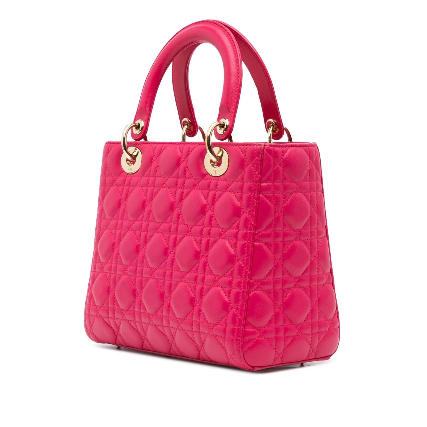 Dior Medium Lambskin Cannage Lady Dior