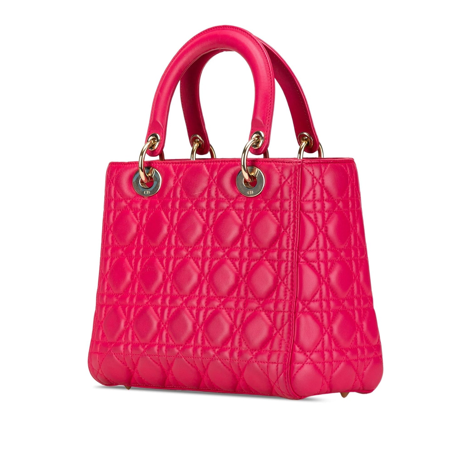 Dior Medium Lambskin Cannage Lady Dior