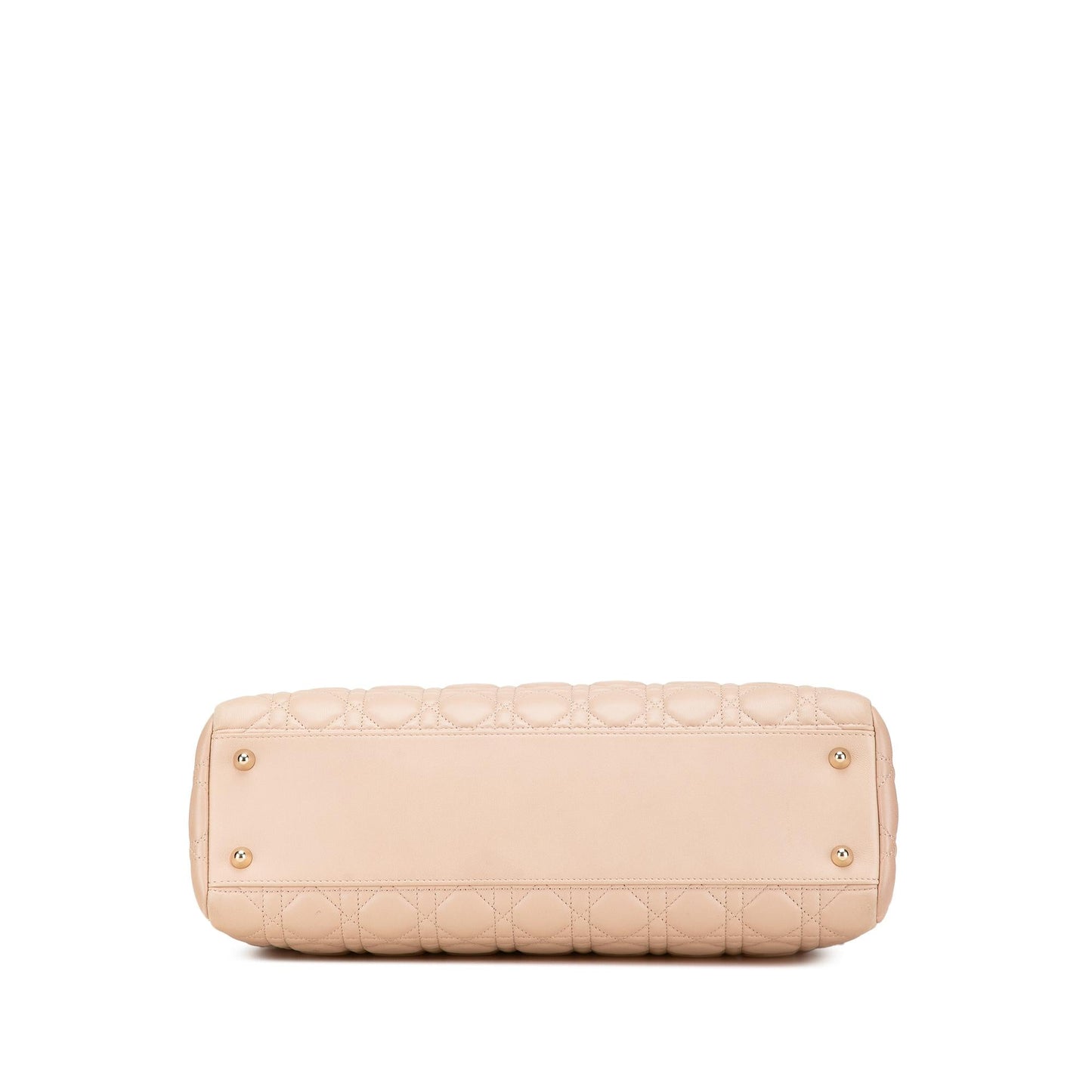 Dior Medium Lambskin Cannage Soft Zipped Shopping Tote
