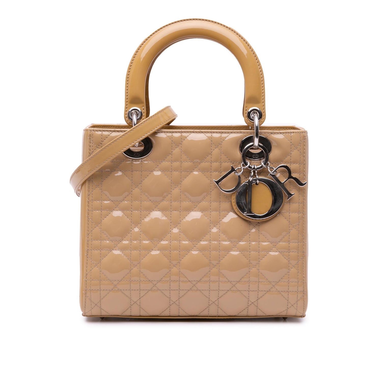 Dior Medium Patent Cannage Lady Dior