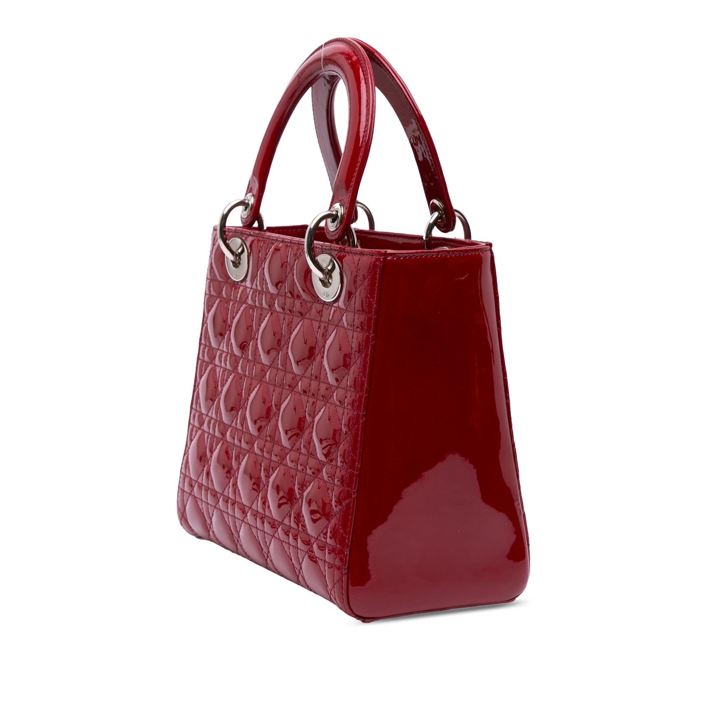 Dior Medium Patent Cannage Lady Dior