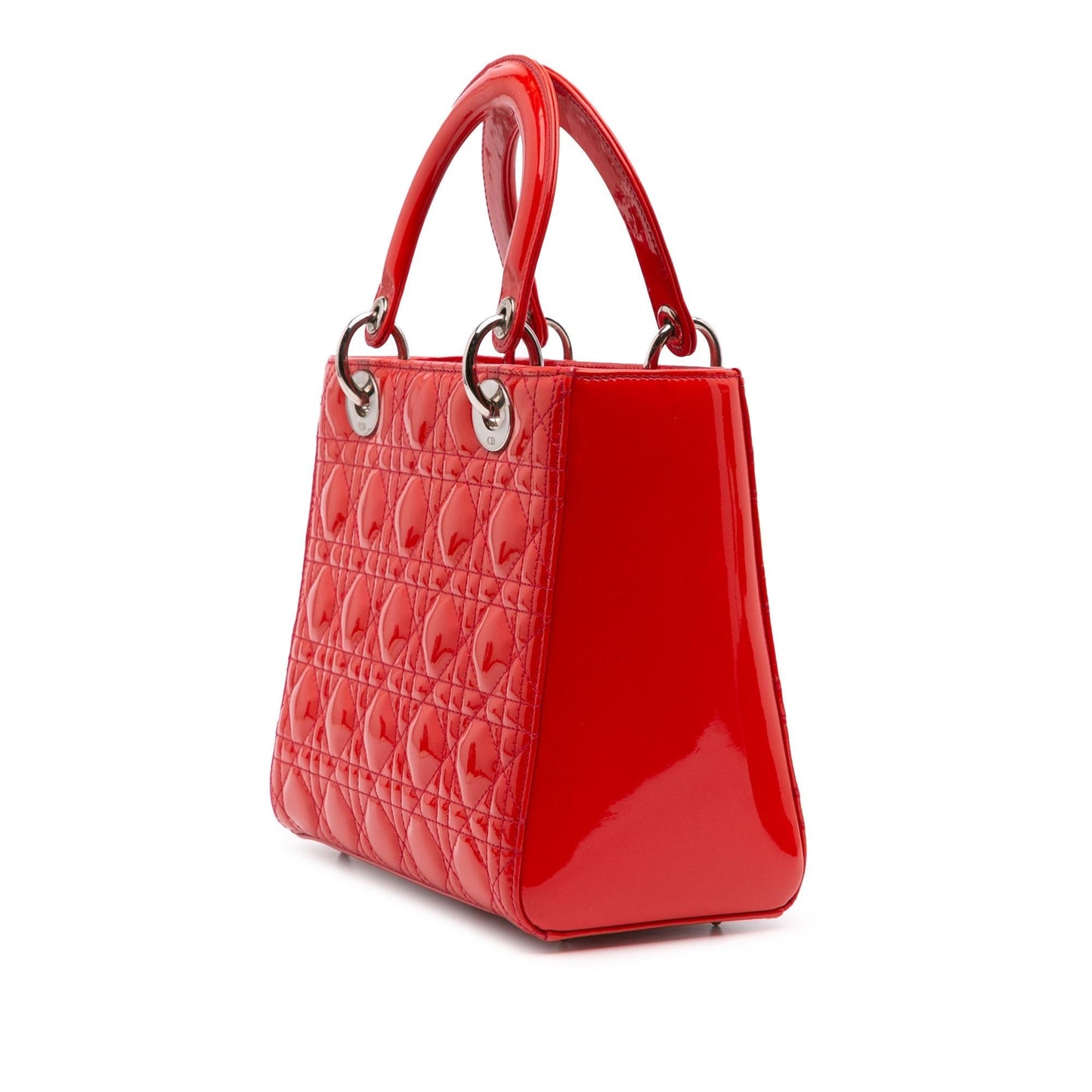 Dior Medium Patent Cannage Lady Dior