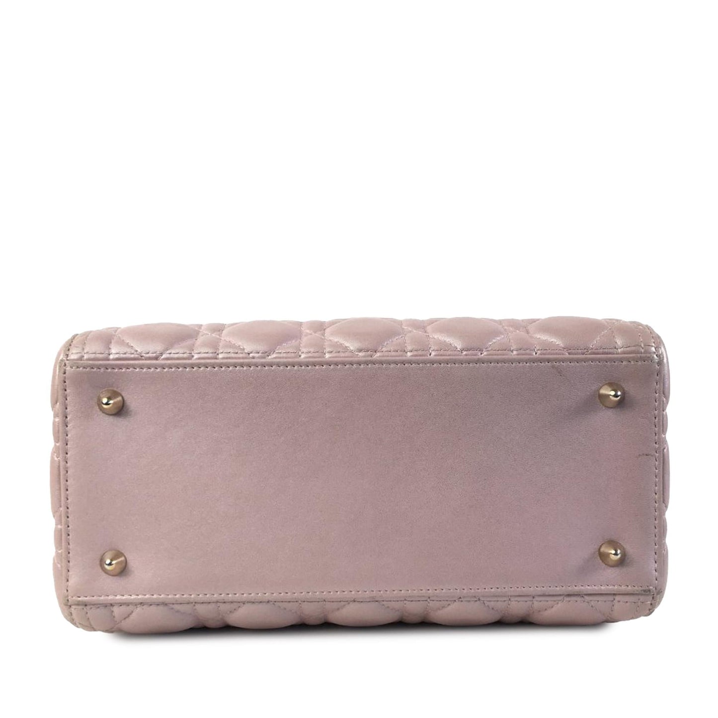 Dior Medium Pearlescent Lambskin Cannage Lady Dior