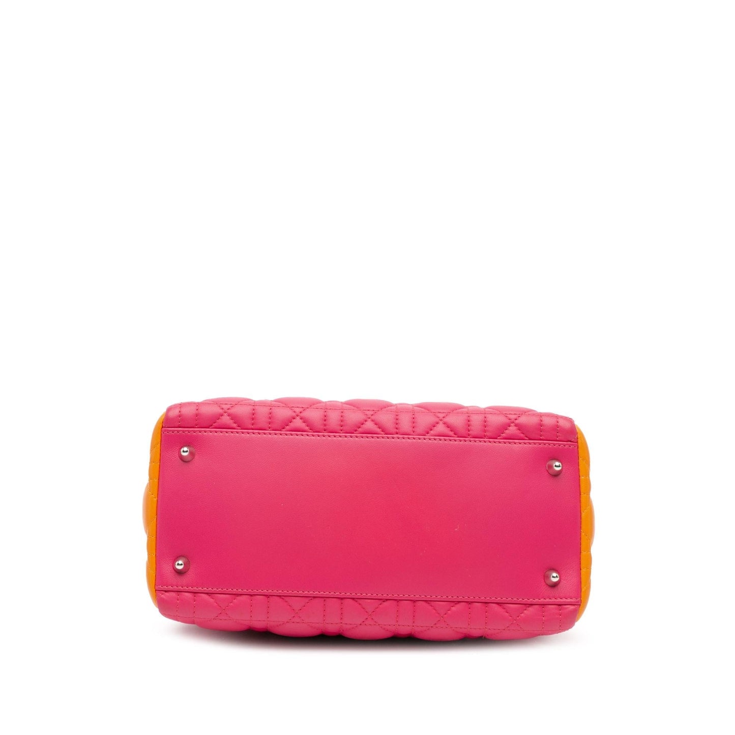 Dior Medium Tricolor Lambskin Cannage Lady Dior