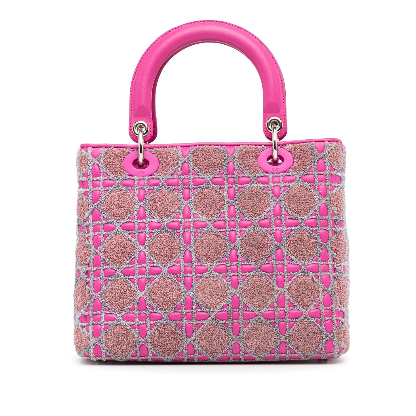 Dior Medium Tweed Cannage Lady Dior (SHG-zlf2rU)