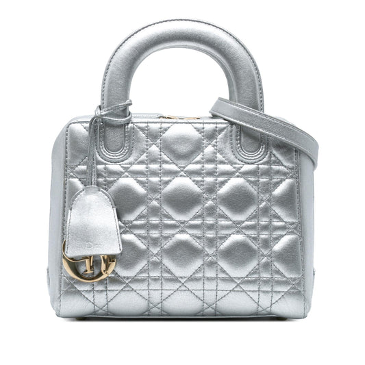 Dior Metallic Lambskin Cannage Lily Tote
