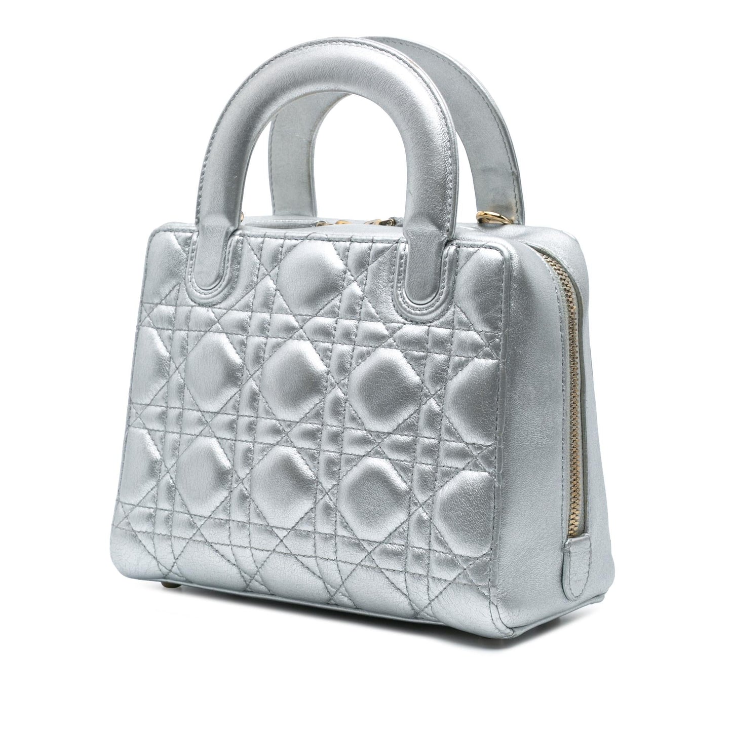 Dior Metallic Lambskin Cannage Lily Tote