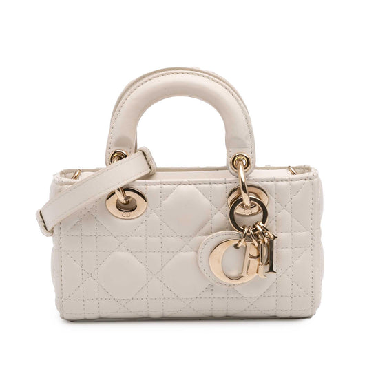 Dior Micro Lambskin Cannage Lady D Joy