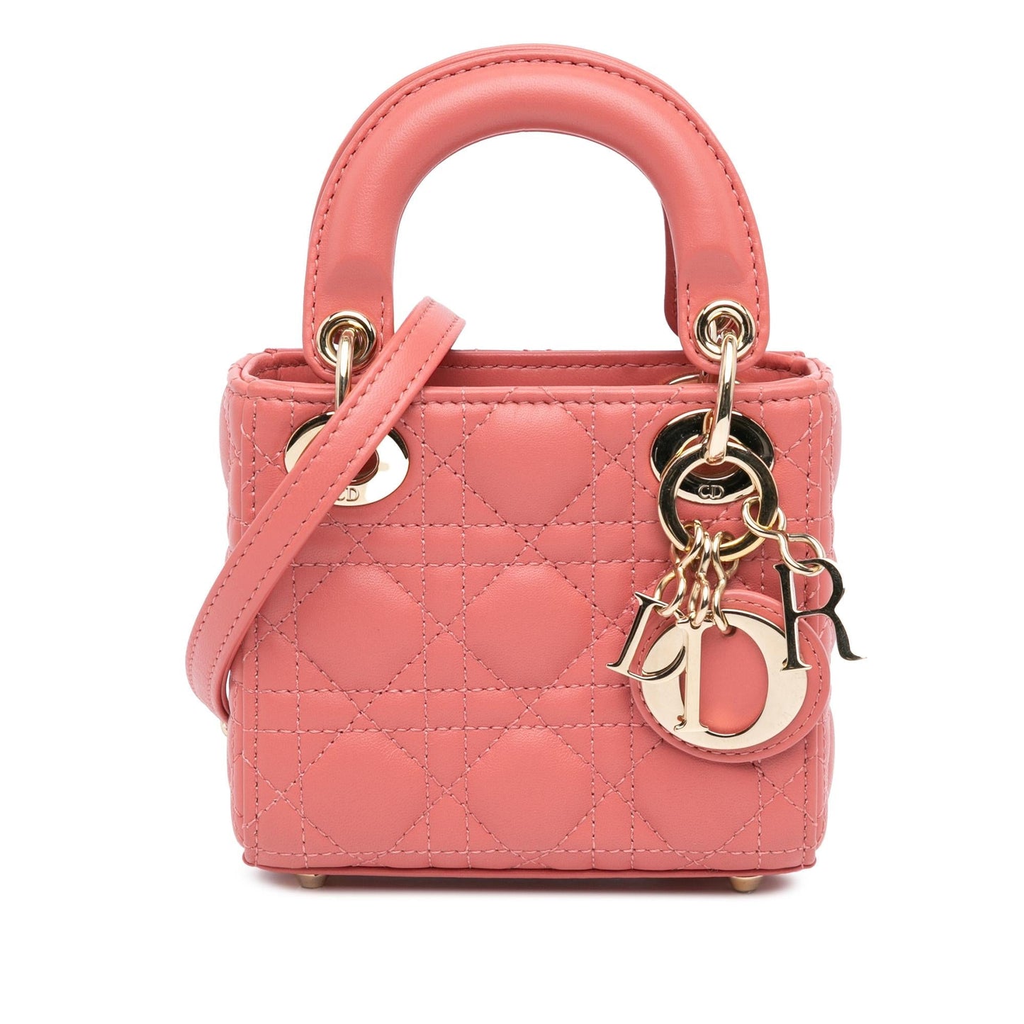 Dior Micro Lambskin Cannage Lady Dior