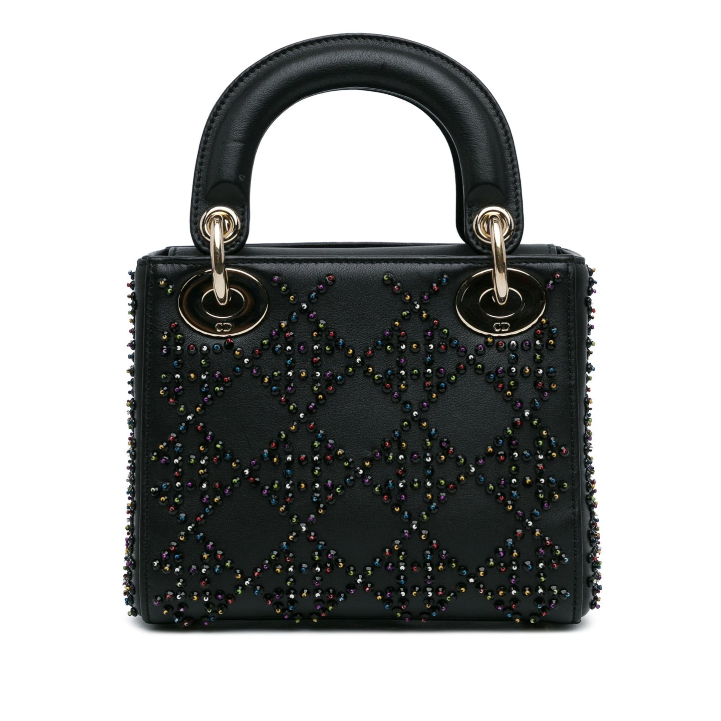 Dior Mini Beaded Lambskin Cannage Lady Dior (SHG-T5wYHY)