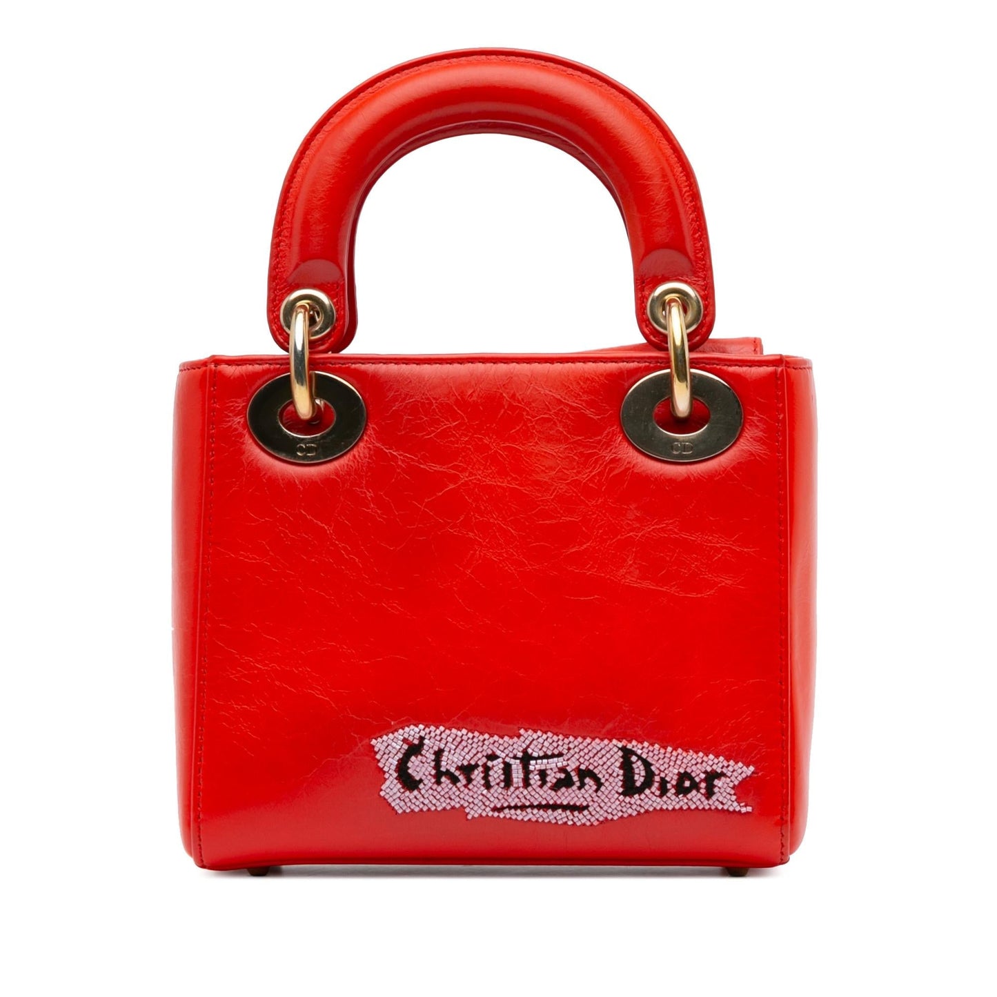 Dior Mini Calfskin Sequin Embellished Lady Dior