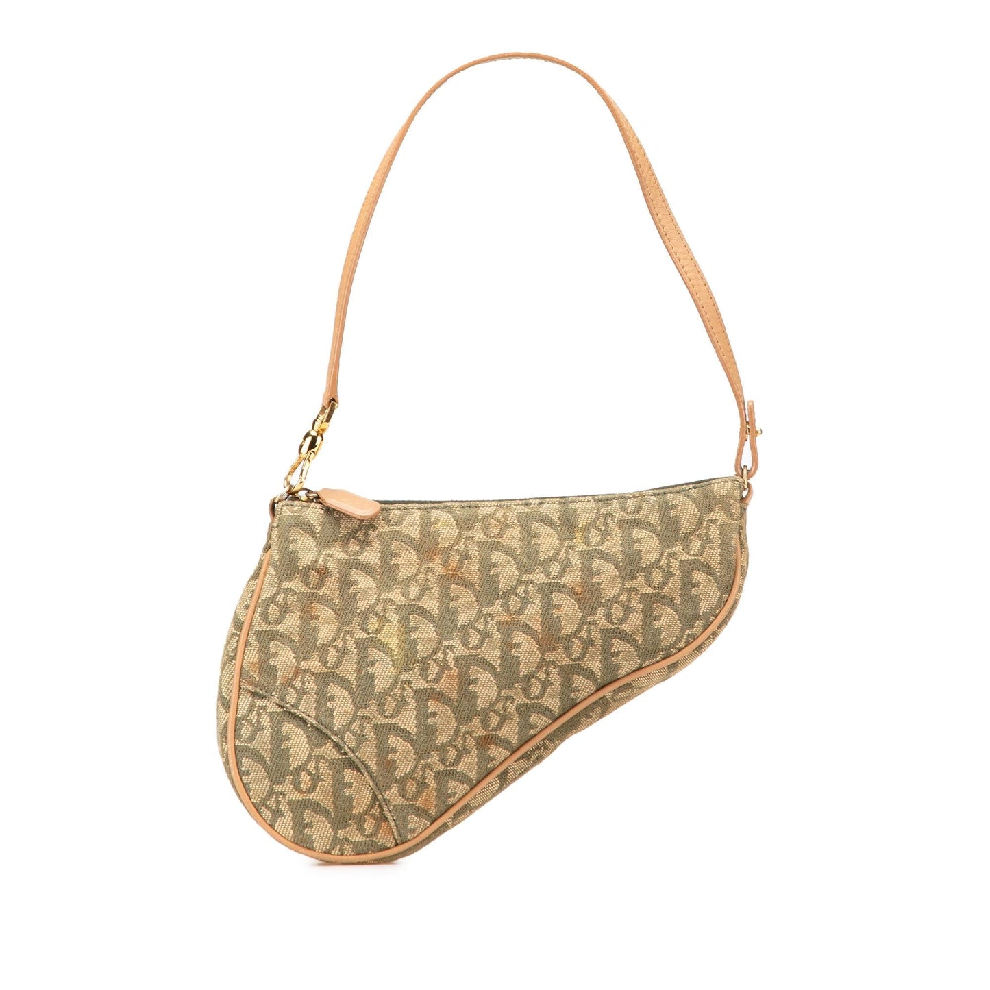 Dior Mini Diorissimo Canvas Saddle Pochette