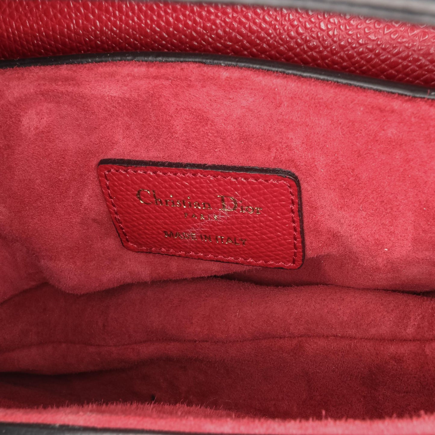 Dior Mini Grained Calfskin Saddle