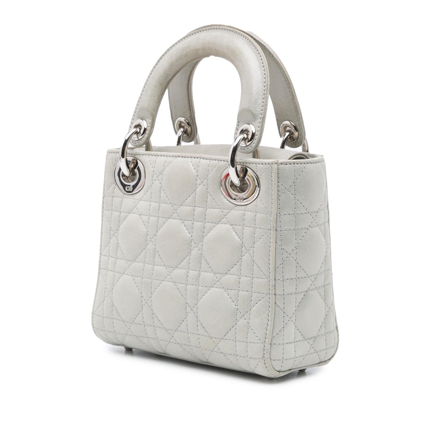 Dior Mini Iridescent Lambskin Cannage Lady Dior