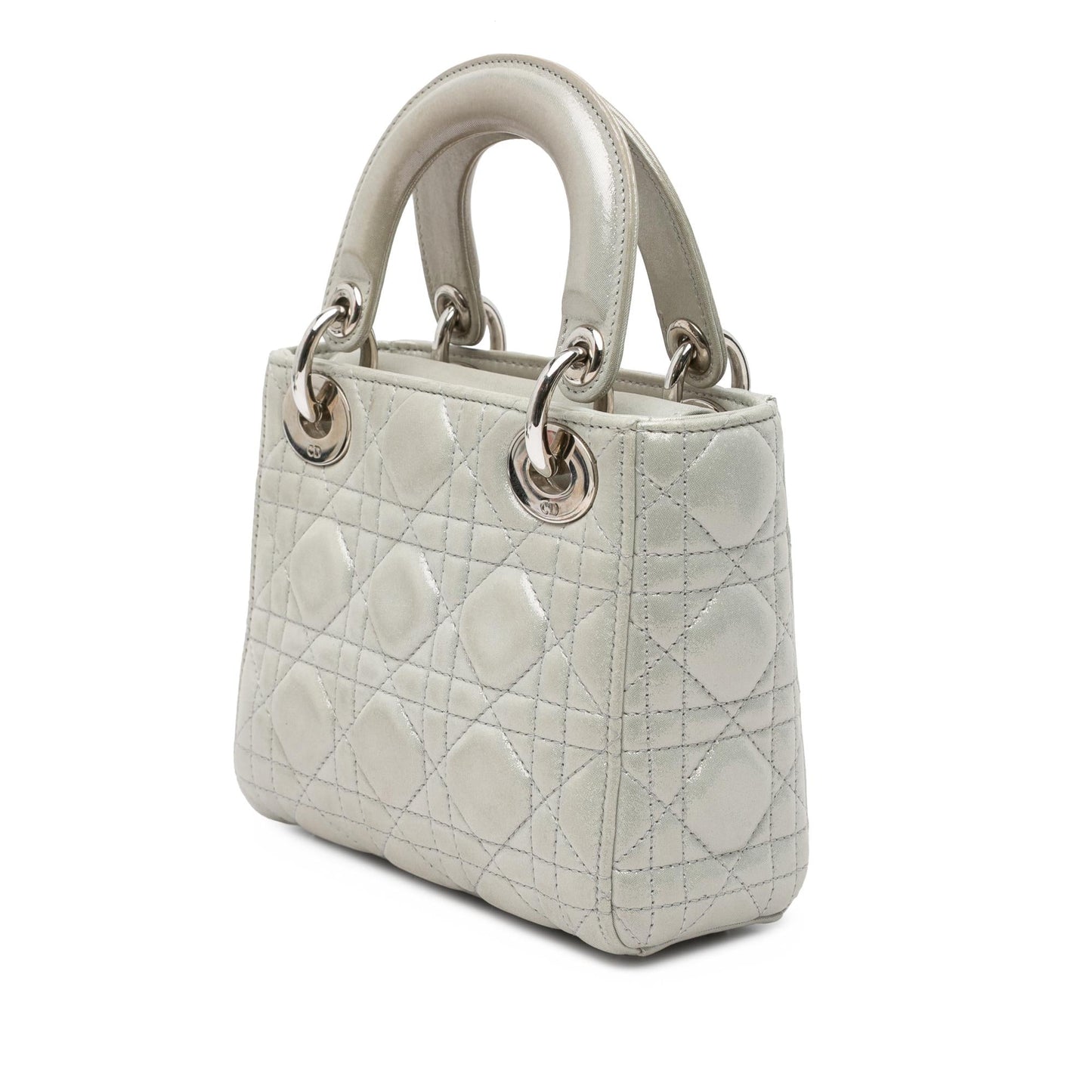 Dior Mini Iridescent Lambskin Cannage Lady Dior