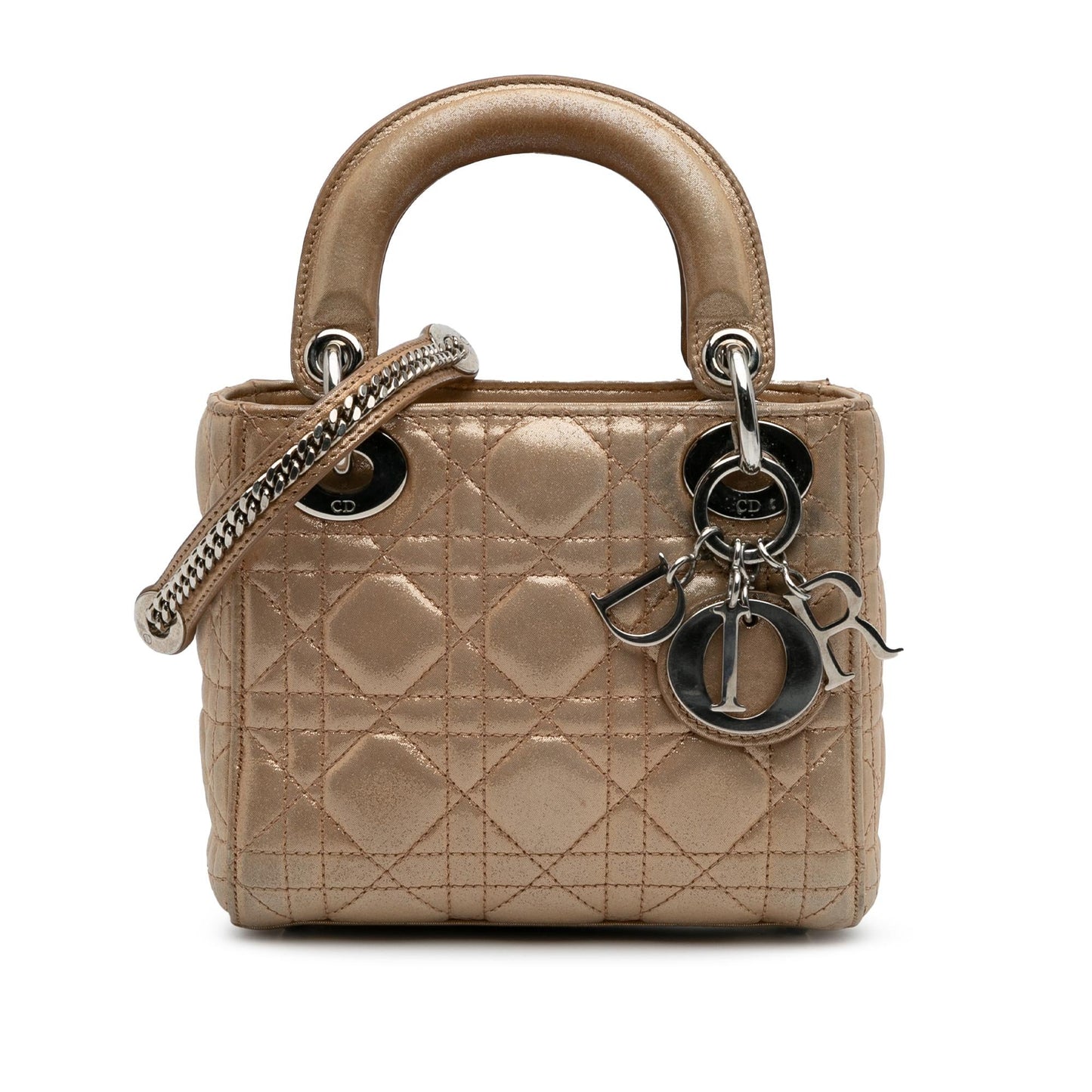 Dior Mini Iridescent Lambskin Cannage Lady Dior