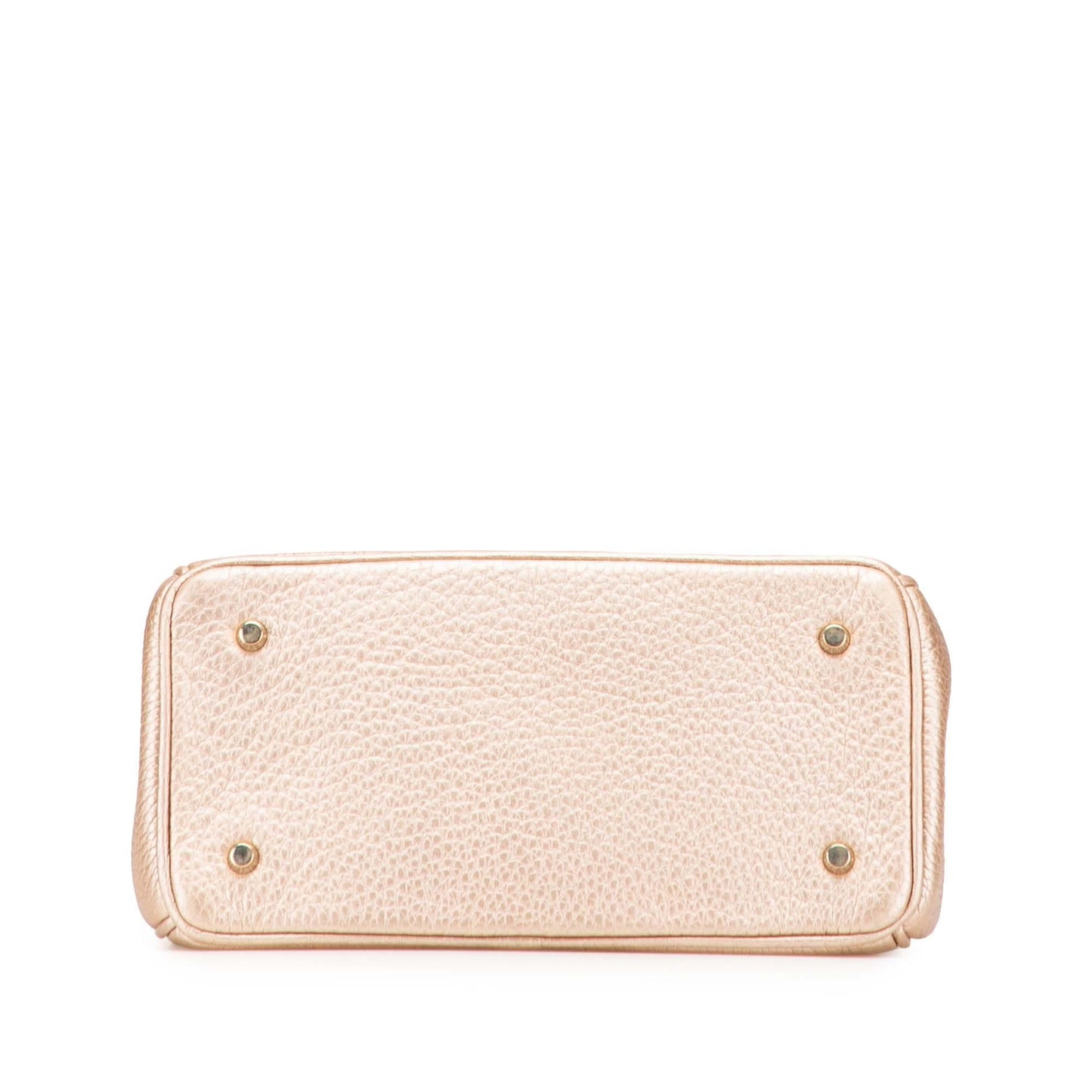 Dior Mini Metallic Grained Calfskin Be Dior Flap