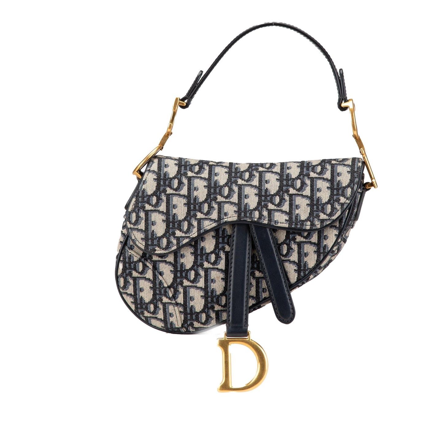Dior Mini Oblique Canvas Saddle Bag