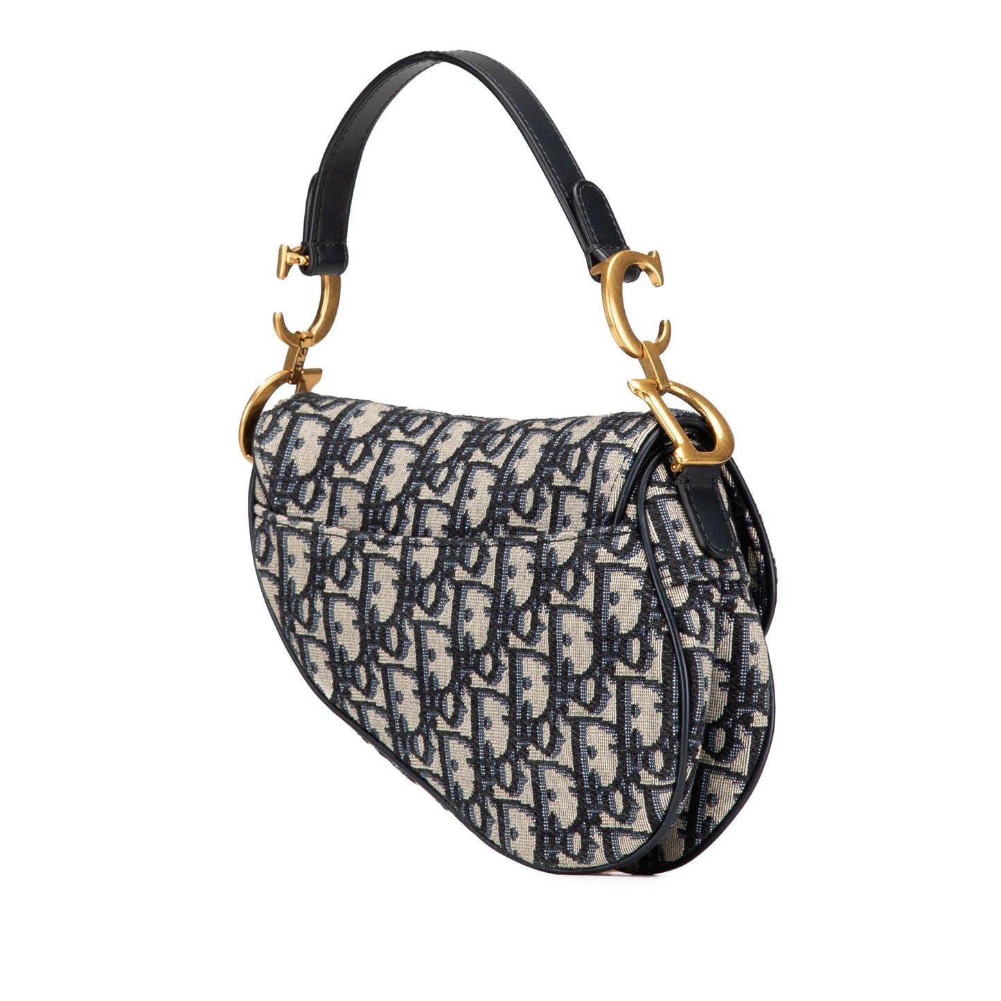 Dior Mini Oblique Canvas Saddle Bag