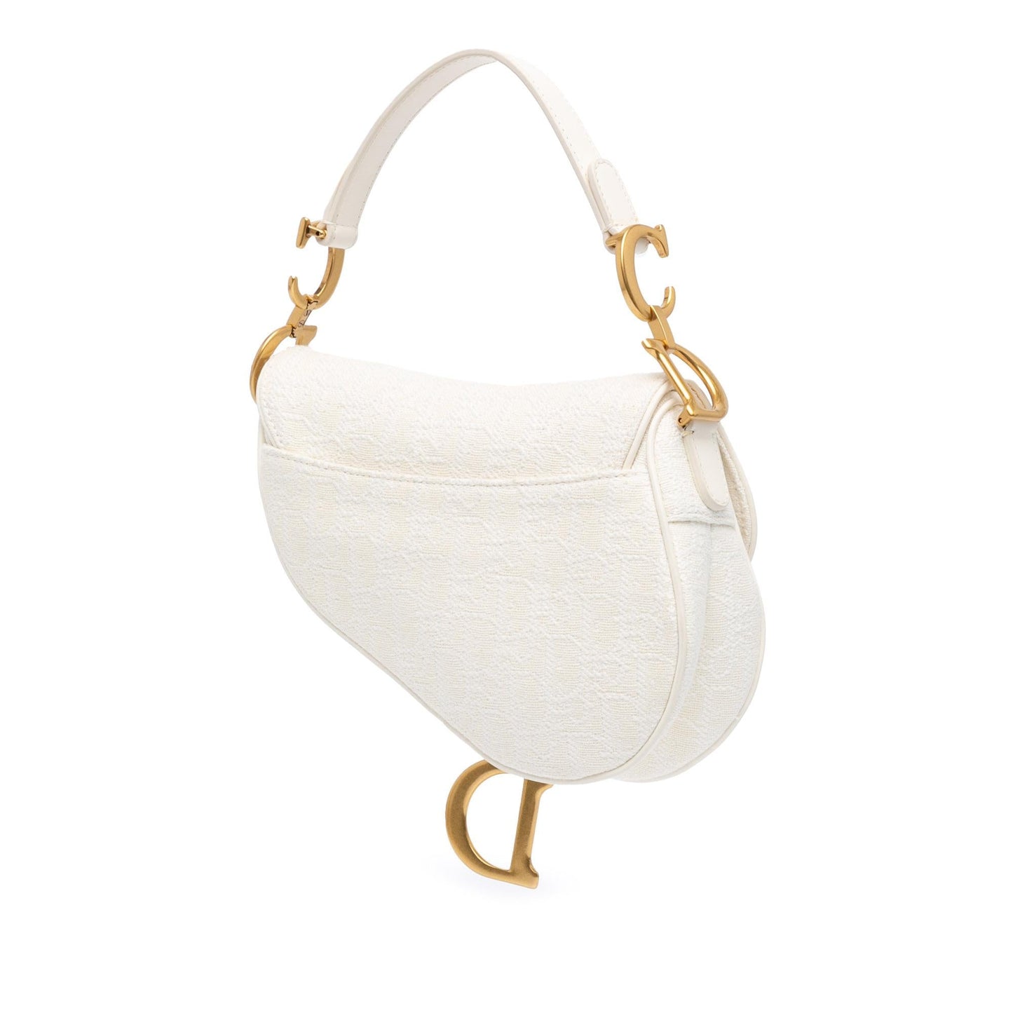 Dior Mini Oblique Canvas Saddle Bag