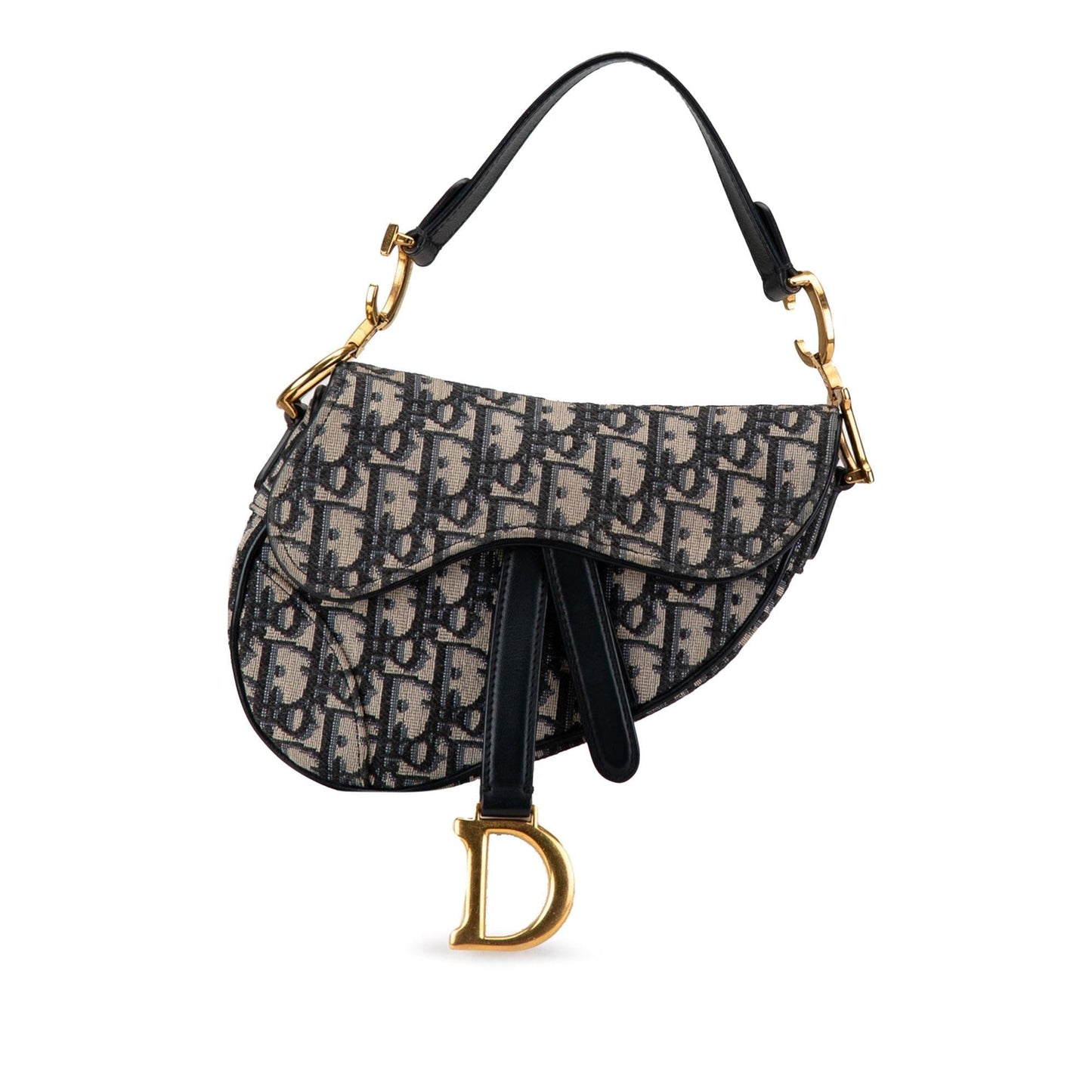 Dior Mini Oblique Canvas Saddle Bag