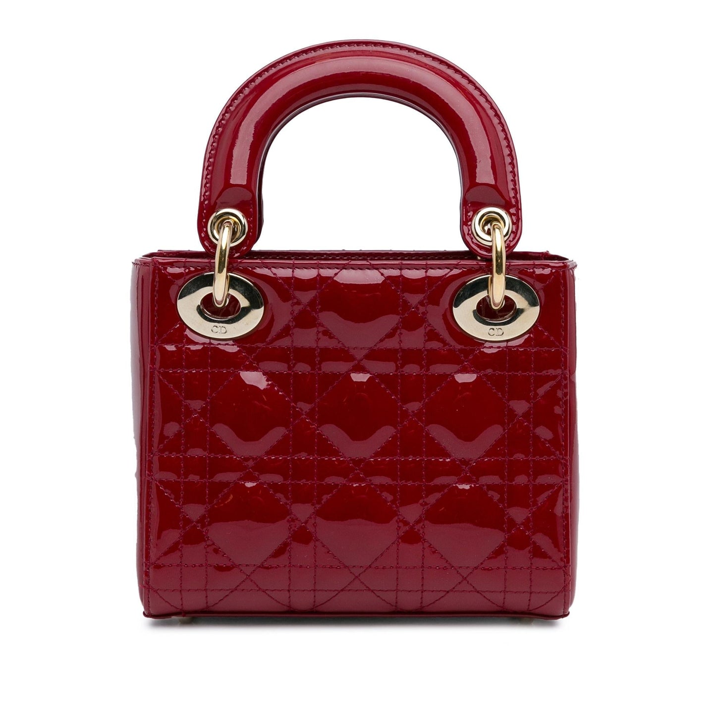 Dior Mini Patent Cannage Lady Dior (SHG-5cWfM7)