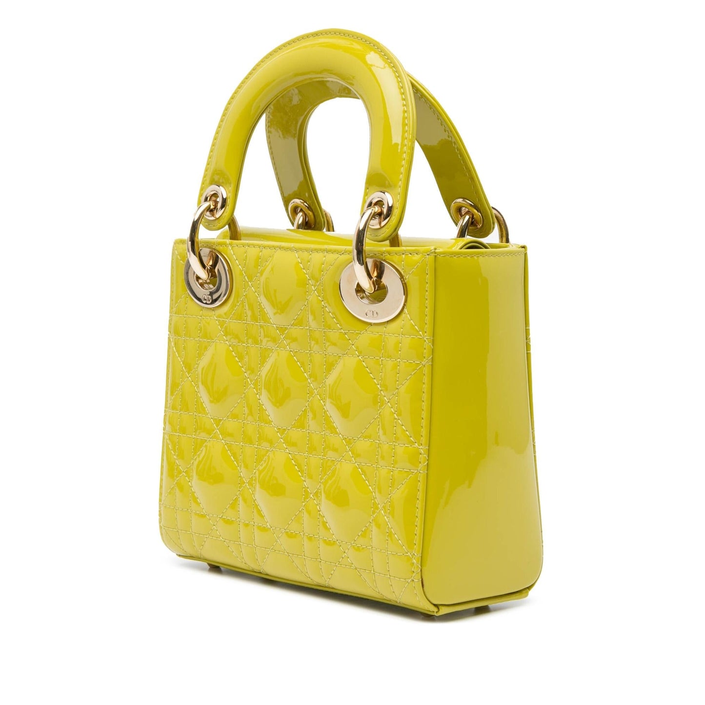Dior Mini Patent Cannage Lady Dior