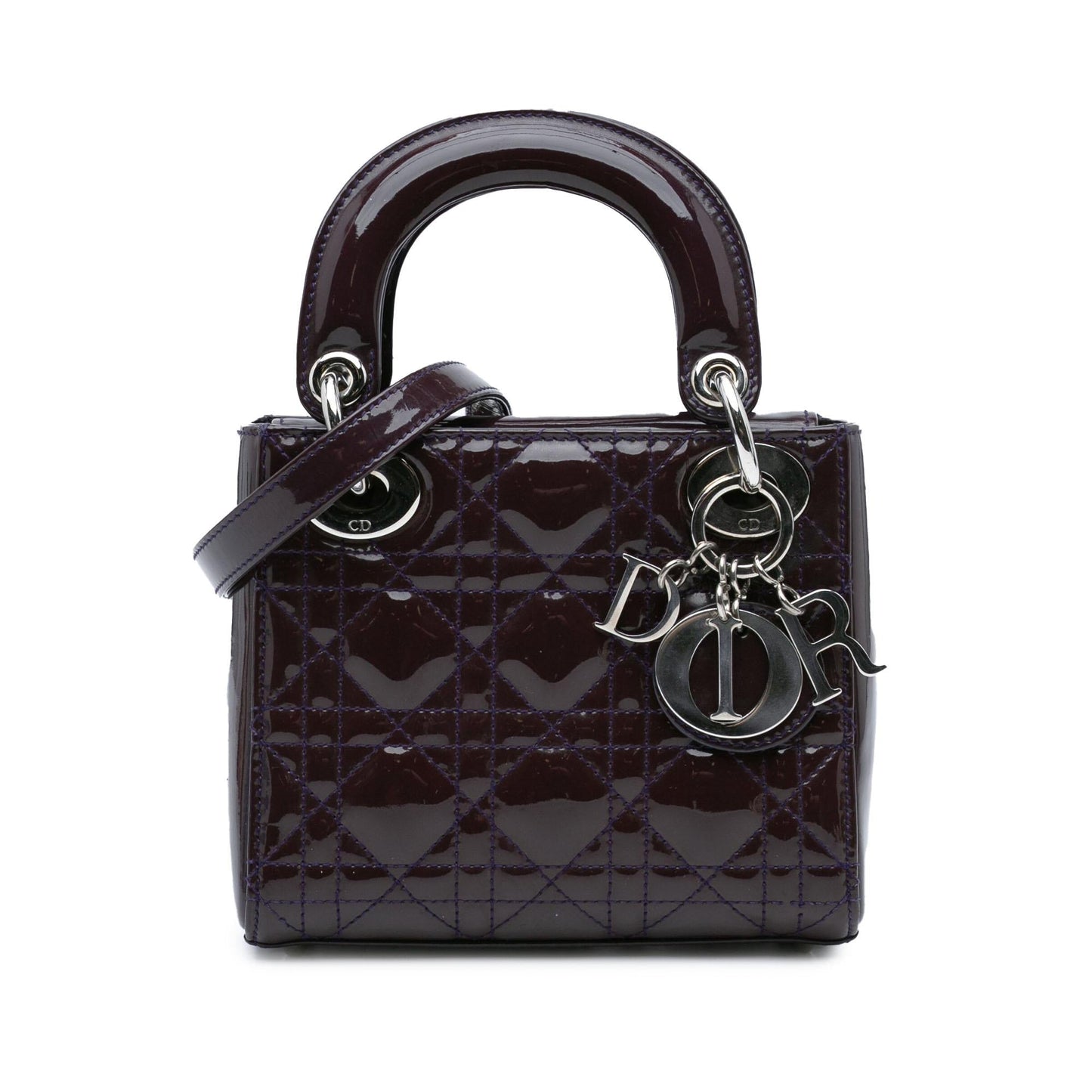Dior Mini Patent Cannage Lady Dior