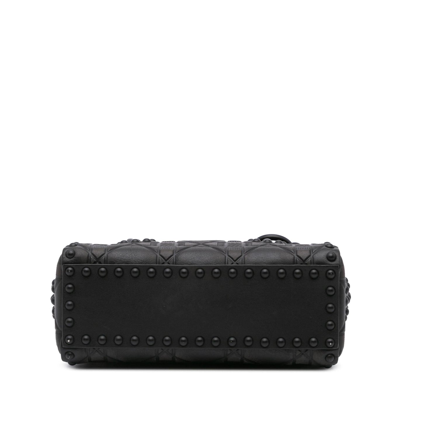 Dior Mini Ultra Matte Calfskin Cannage Studded Flower Lady Dior